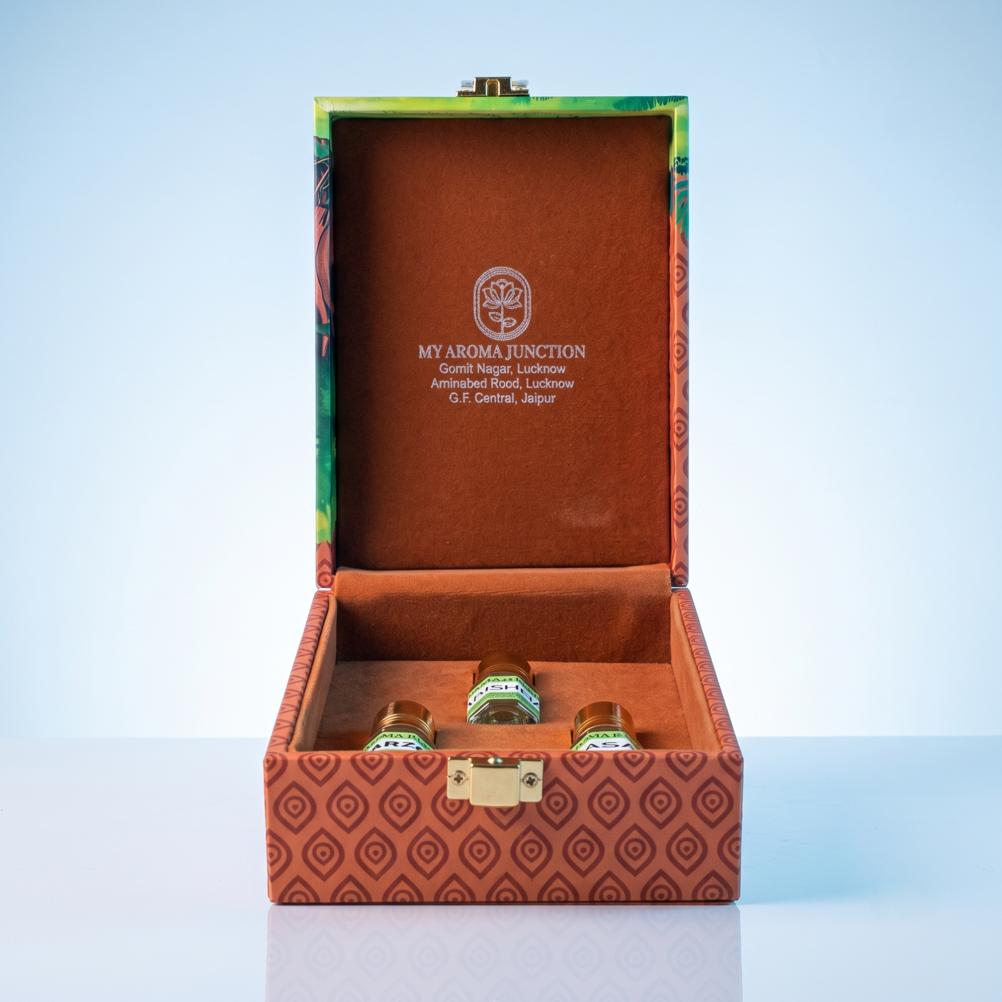 3 X 3ml wooden Gift Box