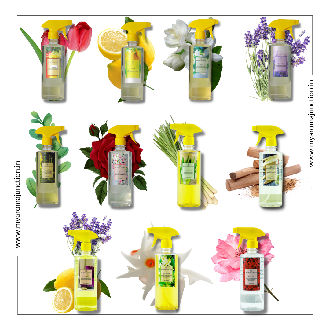 Long-lasting premium Sandalwood room Freshener from My Aroma Junction best perfume brand in India