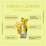 MY AROMA JUNCTION’s Fresh Lemon Air Freshener – A crisp, refreshing aroma for everyday use.