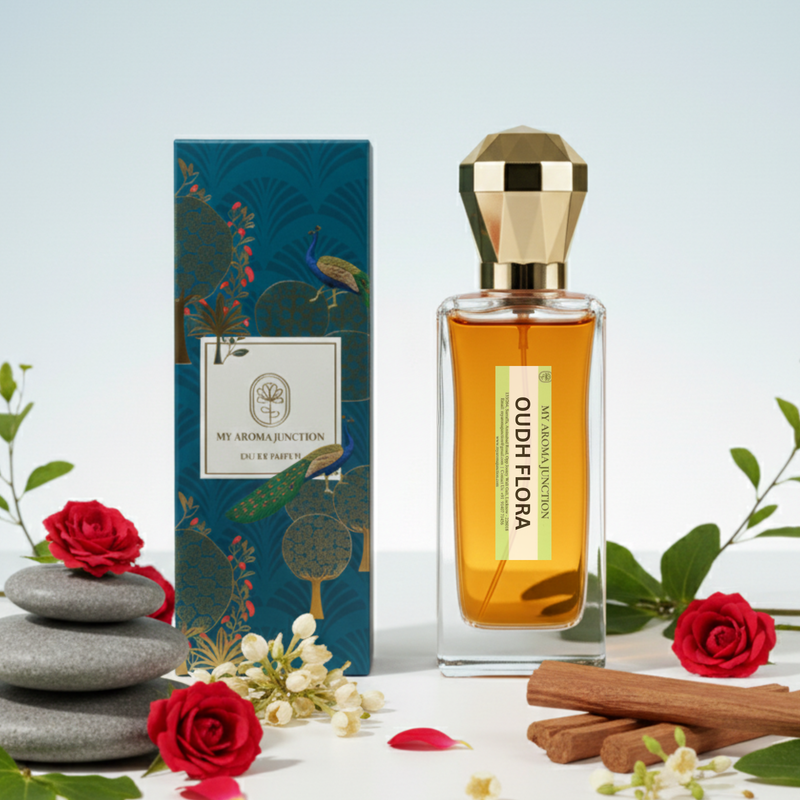 Oudh Flora Perfume – A Luxurious & Exotic Oudh Fragrance for Men & Women | MY AROMA JUNCTION