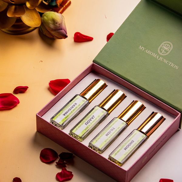 4 x 20ml gift box by Best_perfume_shop_in_Lucknow_MY_AROMA_JUNCTION