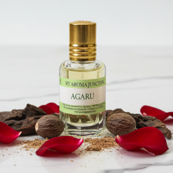 Agaru Attar – A Harmonious Blend of Oudh, Rose & Spices for Men & Women | MY AROMA JUNCTION