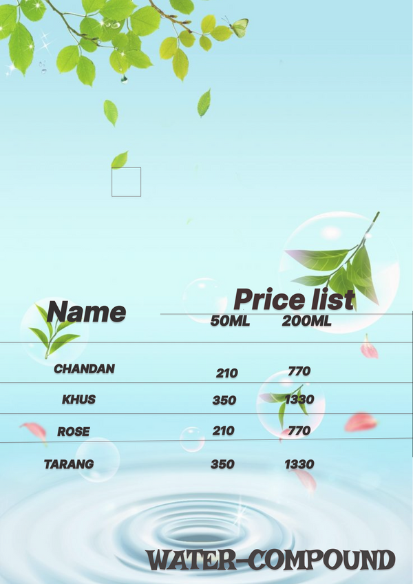 .Price List-Water Compounds