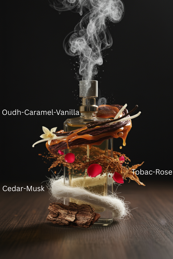 Caramel Tobac Perfume – A Smoky, Sweet & Woody Scent for Men | MY AROMA JUNCTION