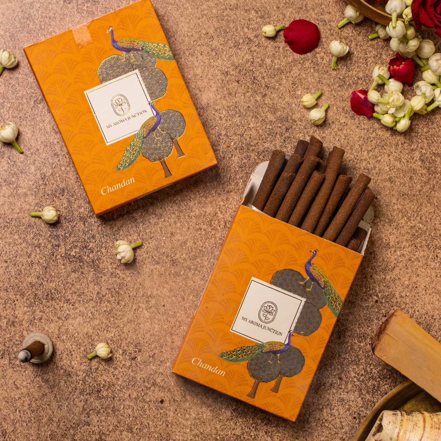Chandan Dhoop Sticks by best perfume brand in Lucknow - My Aroma Junction