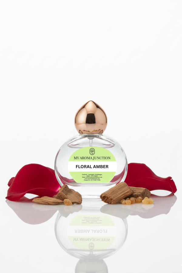 Floral Amber Attar 12ml – Majestic Rose, Oudh & Musk Blend