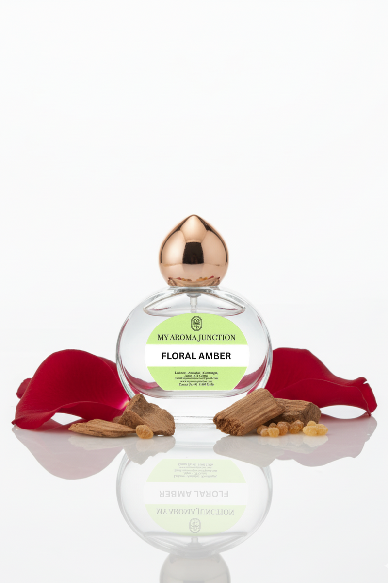 Floral Amber Attar 12ml – Majestic Rose, Oudh & Musk Blend