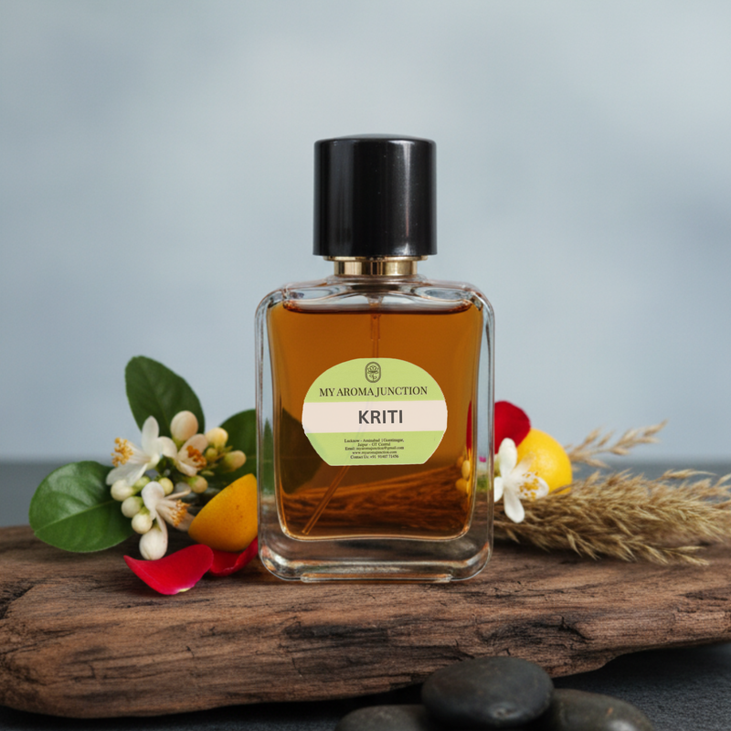 Kriti Perfume – 50ML Unisex | Long-Lasting Citrus, Rose & Jasmine Scent