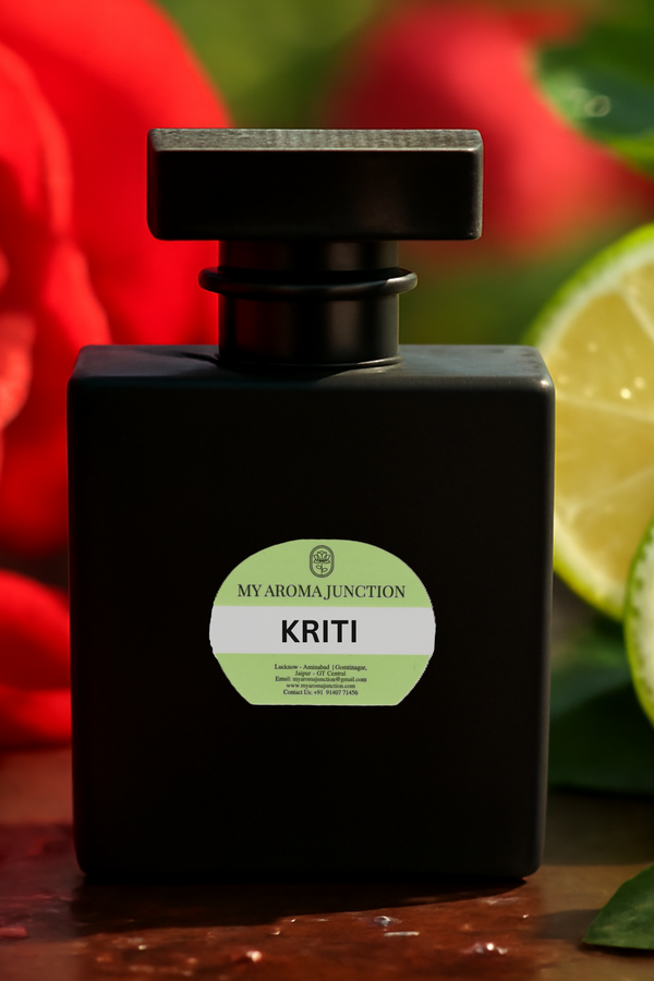 Kriti Perfume – 50ML Unisex | Long-Lasting Citrus, Rose & Jasmine Scent