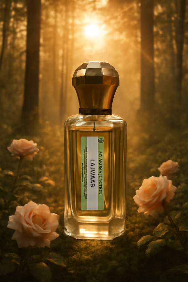 Lajwaab Perfume – A Luxurious Blend of Rose & Oudh for Men | MY AROMA JUNCTION
