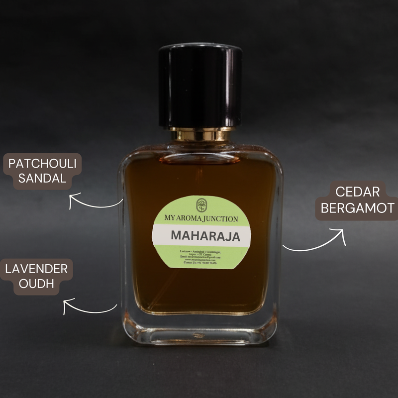 Maharaja Perfume for Men – 50ML | Royal Patchouli & Oudh Blend