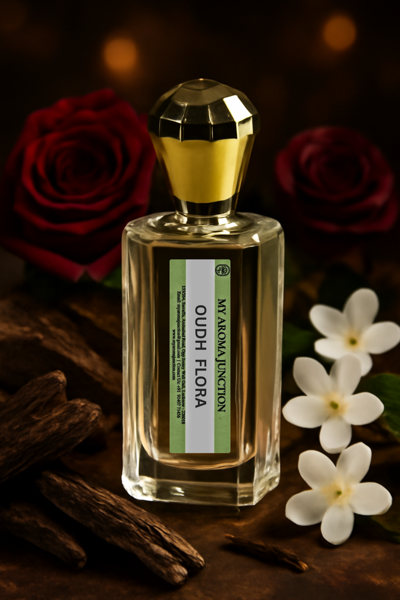 Oudh Flora Perfume – A Luxurious & Exotic Oudh Fragrance for Men & Women | MY AROMA JUNCTION