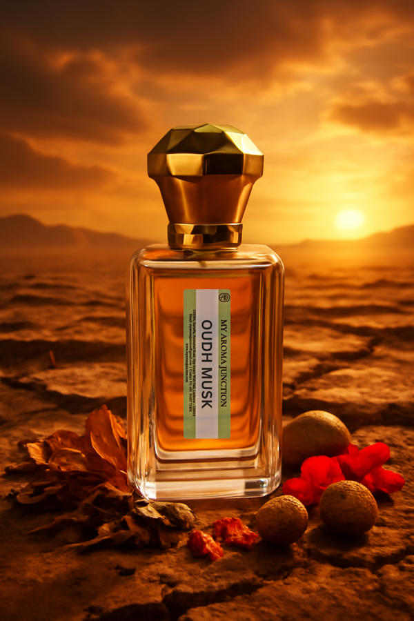 Oudh Musk Perfume – A Luxurious Saffron & Oudh Fragrance for Men & Women | MY AROMA JUNCTION