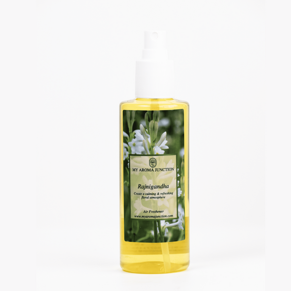 Rajnigandha air freshener spray bottle from My Aroma Junction - Best perfume shop in Lucknow