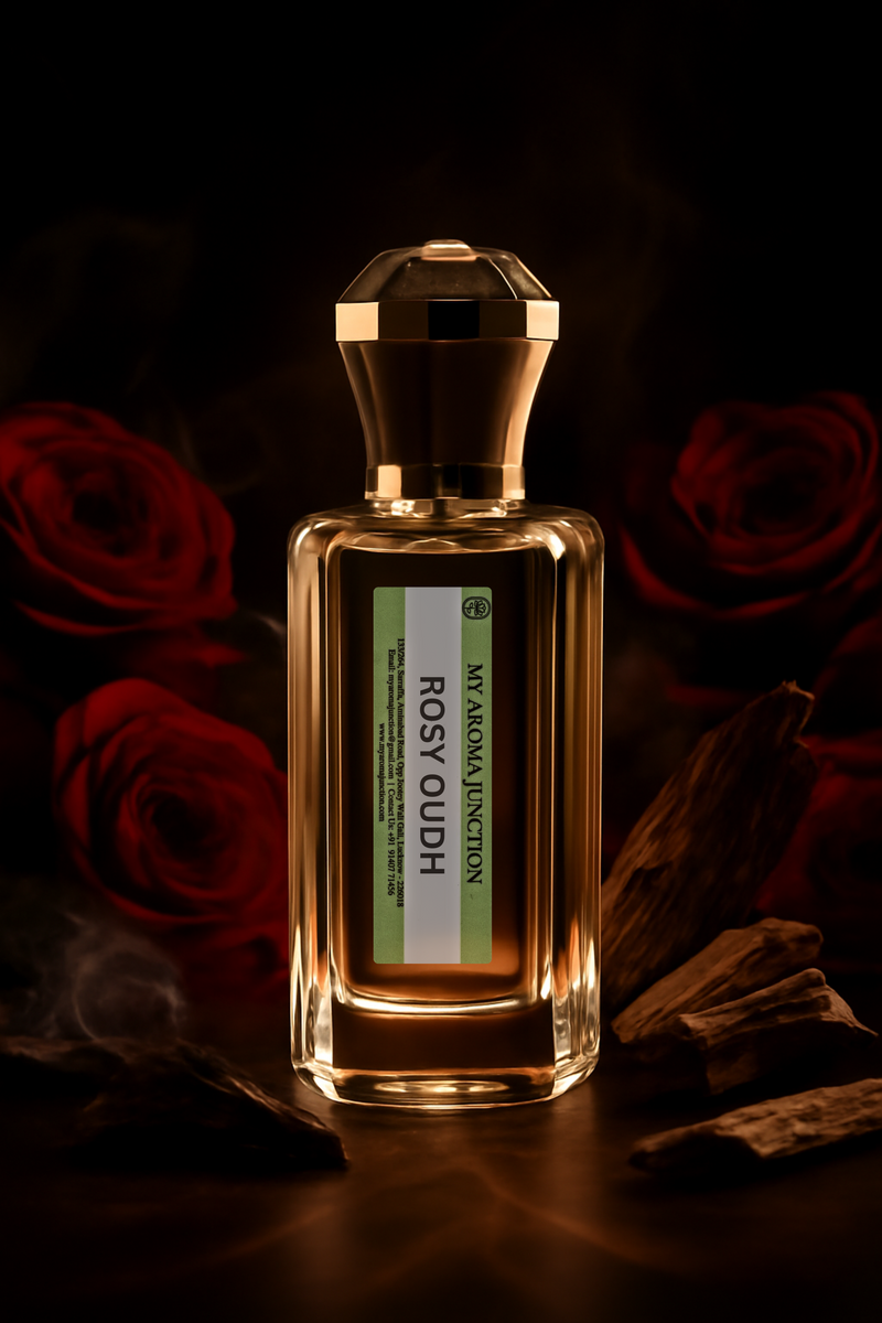 Rosy Oudh Perfume – A Sensual Rose & Oudh Blend for Men & Women | MY AROMA JUNCTION