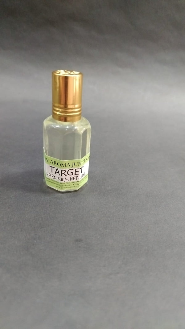 Target Attar – Long-Lasting Unisex Attar with Patchouli, Sandal & Civet | Non-Alcoholic Fragrance by MY AROMA JUNCTION