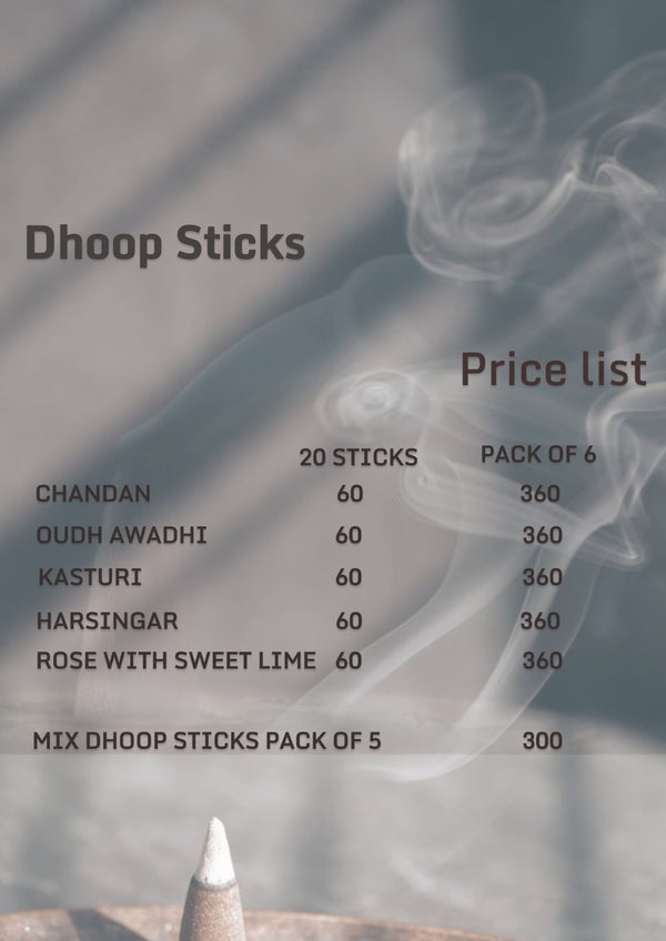 .Price List-Dhoop Sticks