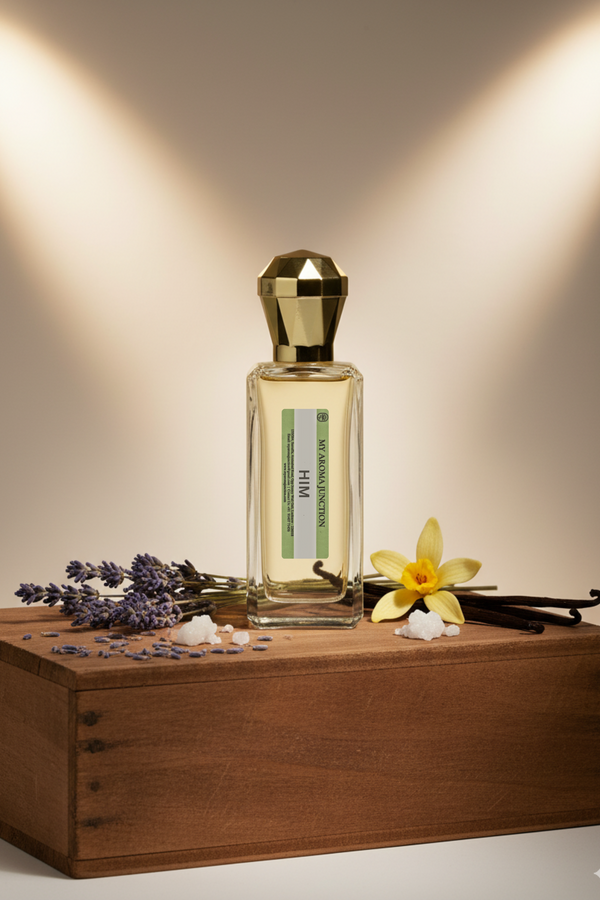 Him Perfume – A Bold & Earthy Musk & Patchouli Scent for Men | MY AROMA JUNCTION