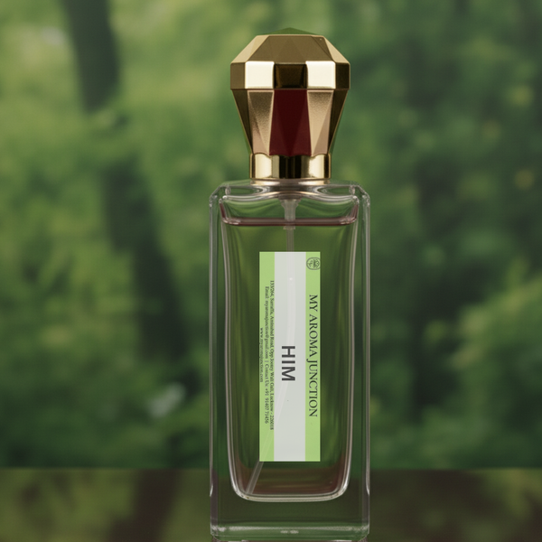 Him Perfume – A Bold & Earthy Musk & Patchouli Scent for Men | MY AROMA JUNCTION