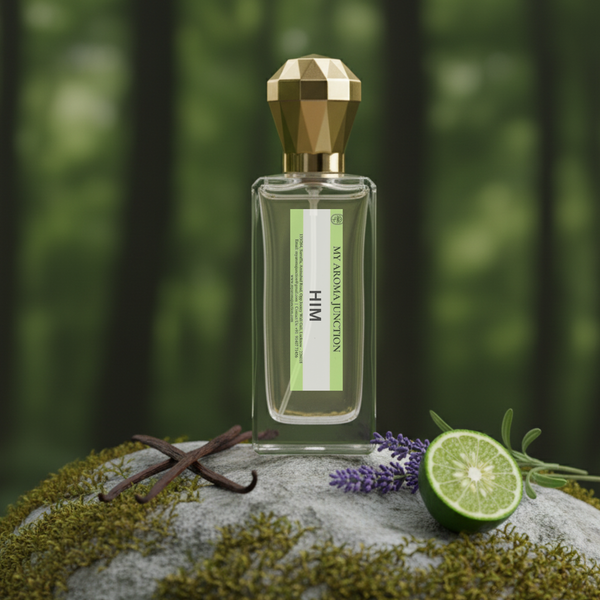 Him Perfume – A Bold & Earthy Musk & Patchouli Scent for Men | MY AROMA JUNCTION