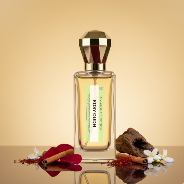 Rosy Oudh Perfume – A Sensual Rose & Oudh Blend for Men & Women | MY AROMA JUNCTION