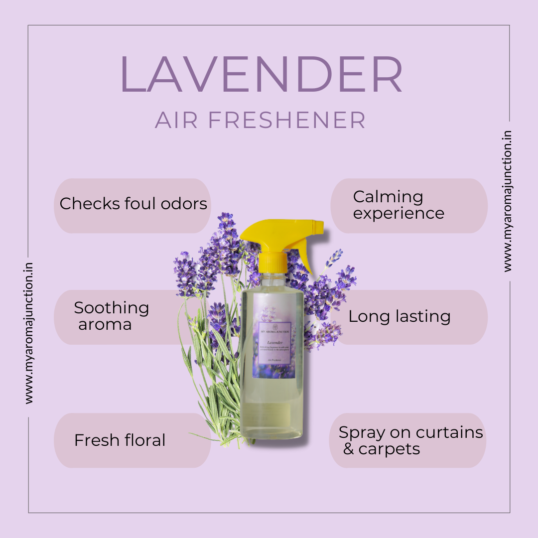 MY AROMA JUNCTION’s Lavender Air Freshener – Premium Long- lasting Room Fresheners.