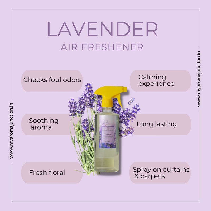 MY AROMA JUNCTION’s Lavender Air Freshener – Premium Long- lasting Room Fresheners.