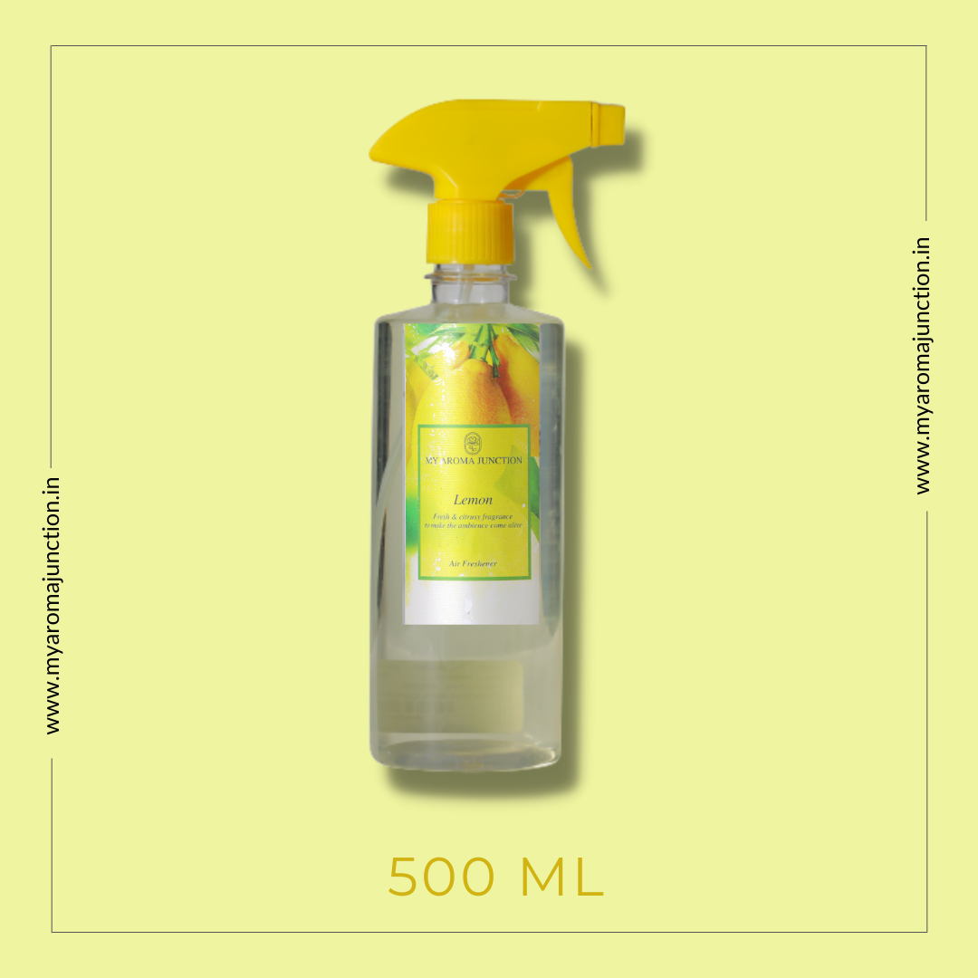 MY AROMA JUNCTION’s Fresh Lemon Air Freshener – A crisp, refreshing aroma for everyday use.